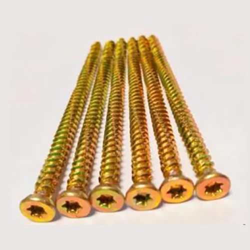 Torx Pozi 6 pennini giallo hi-lo filo in calcestruzzo vite in cemento